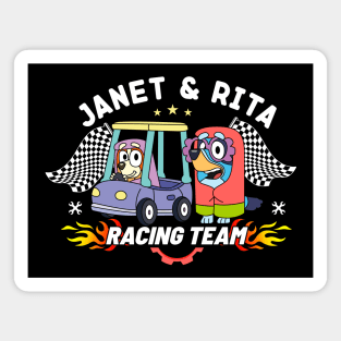 Janet and Rita Racing Team, Bluey Grannies Magnet
